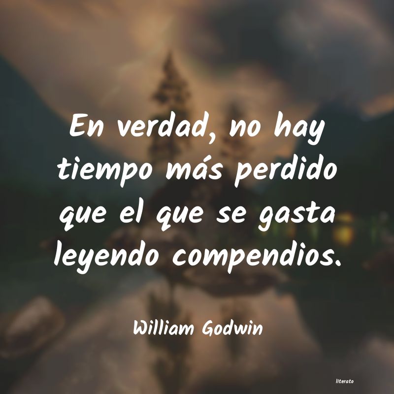 frases de William Godwin