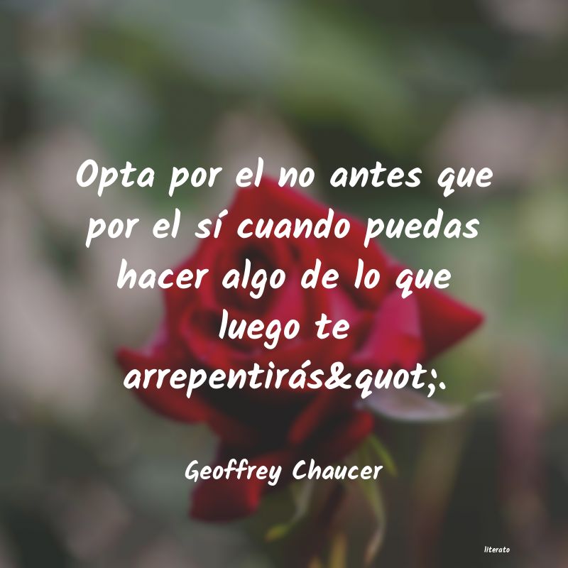 Frases de Geoffrey Chaucer