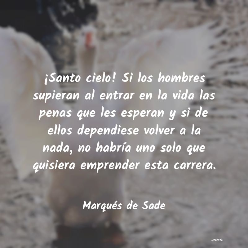 Frases de Marqués de Sade