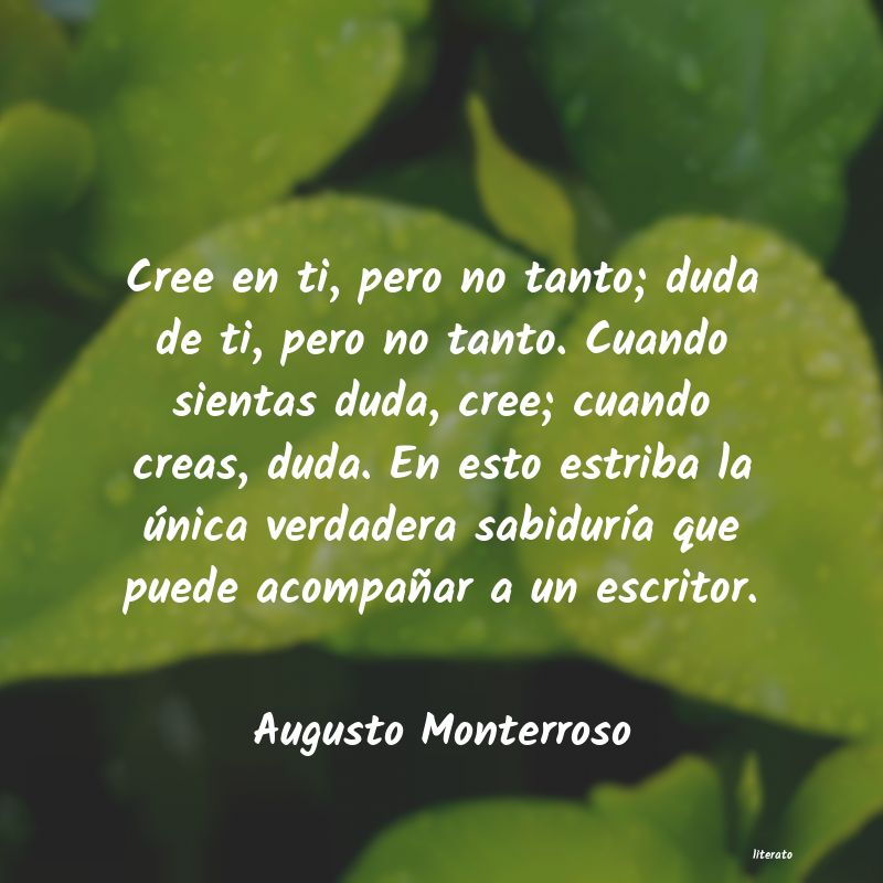 frases de Augusto Monterroso