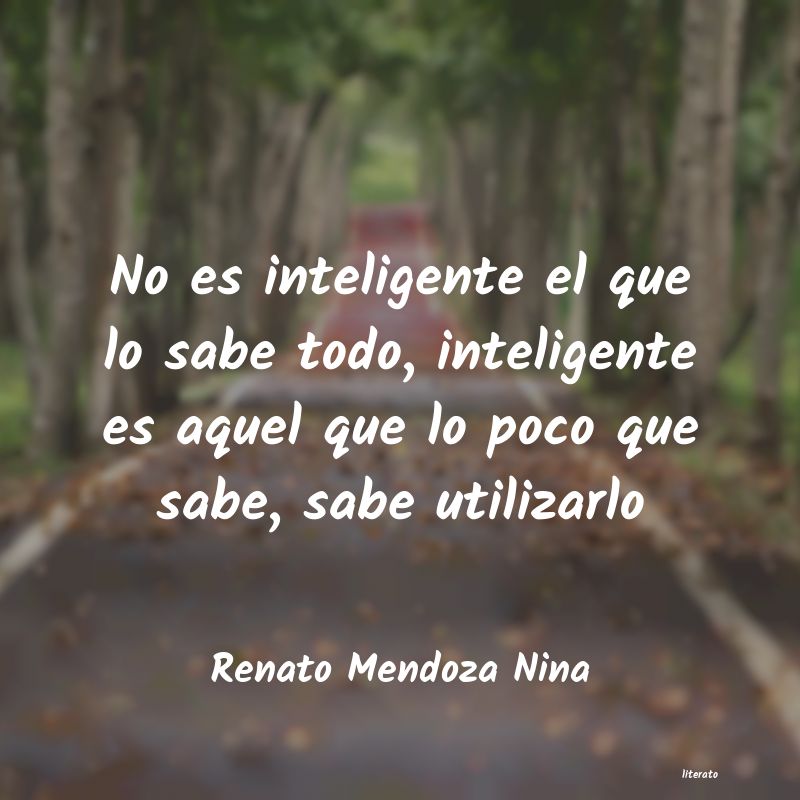 frases de Renato Mendoza Nina