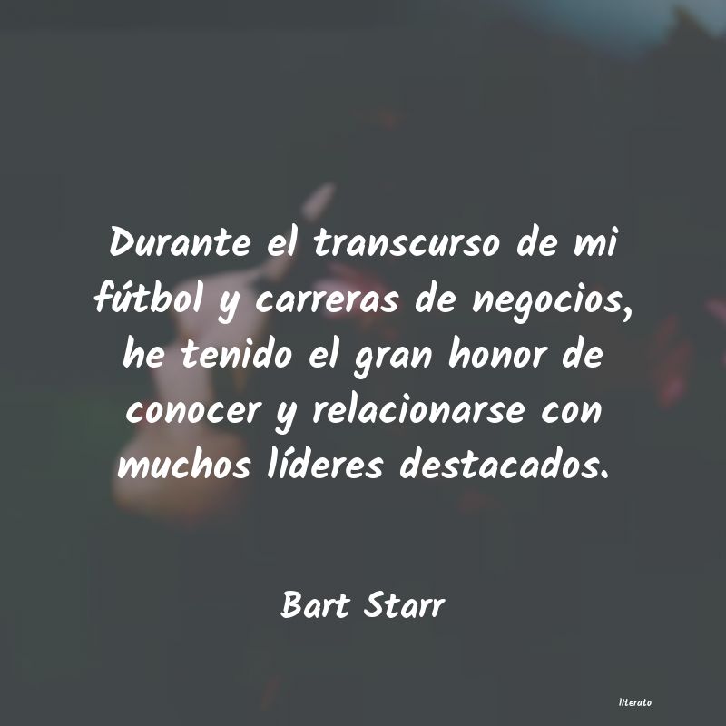 frases de Bart Starr