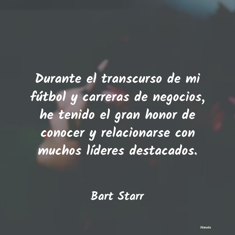 Frases de Bart Starr