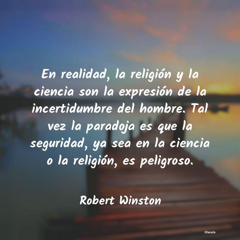 frases de Robert Winston