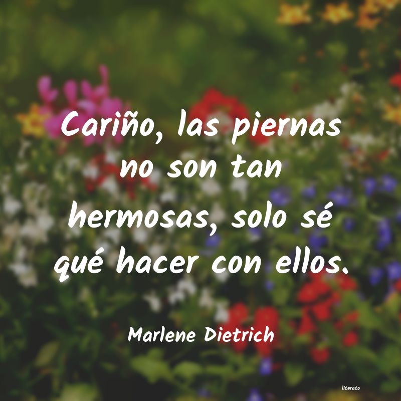 frases de Marlene Dietrich