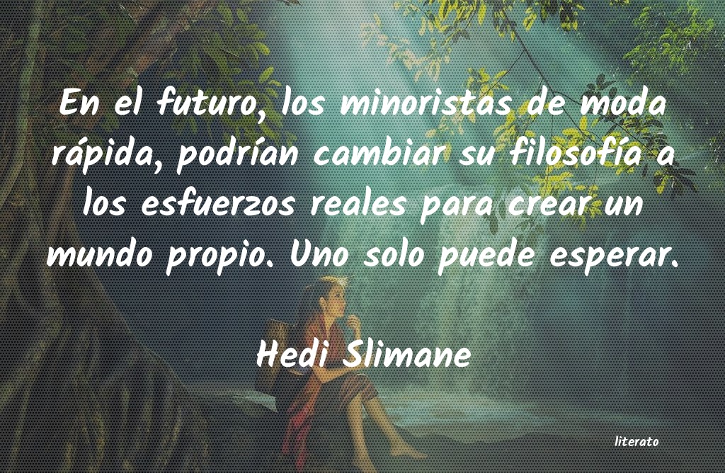 Frases de Hedi Slimane