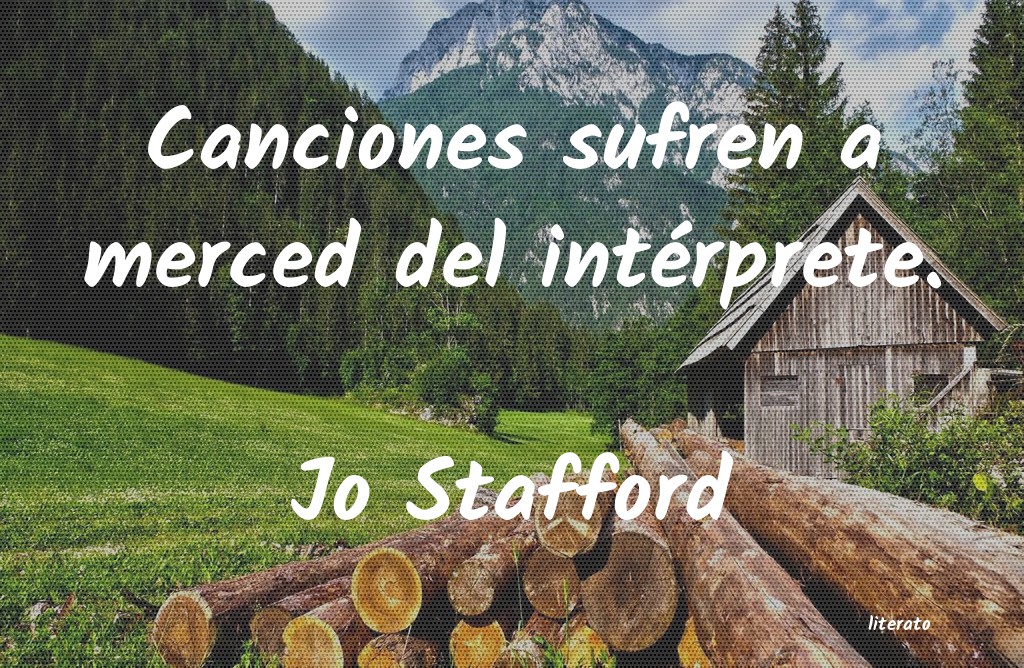 Frases de Jo Stafford