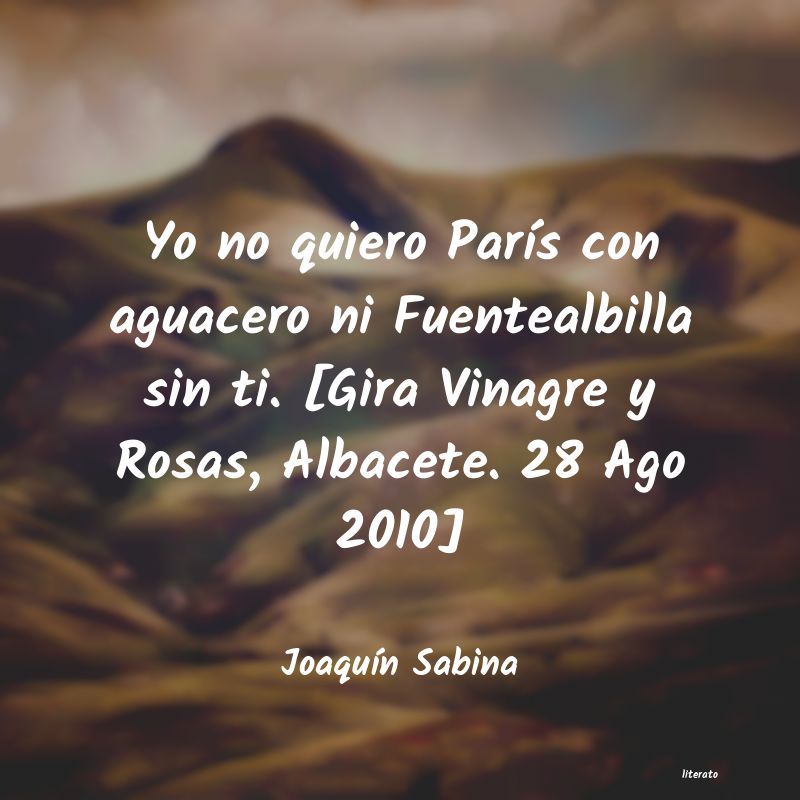 Frases de Joaquín Sabina