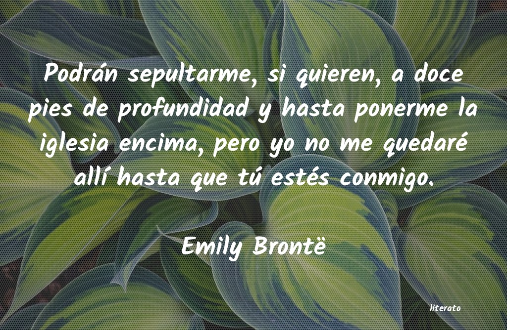 frases de Emily Brontë