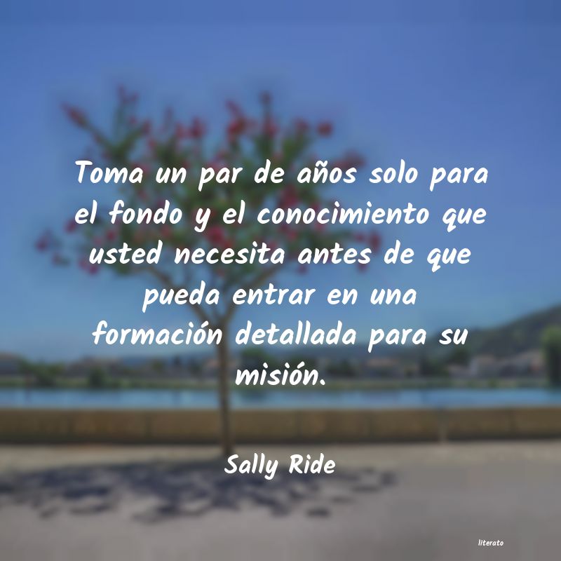 frases de Sally Ride