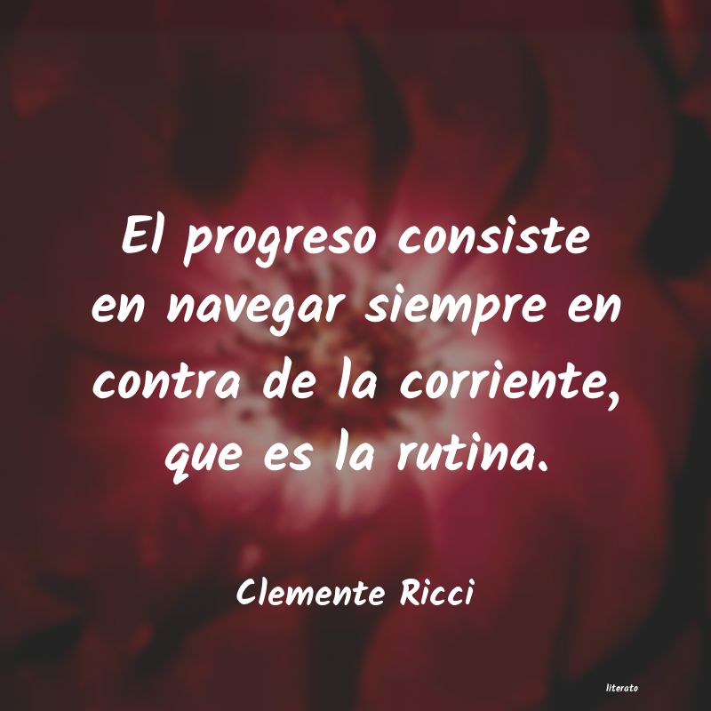 Frases de Clemente Ricci
