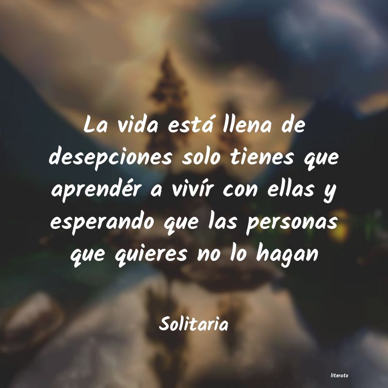 Frases de Solitaria