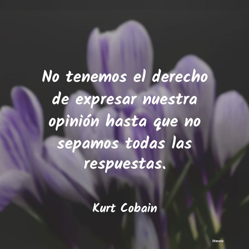 Frases de Kurt Cobain