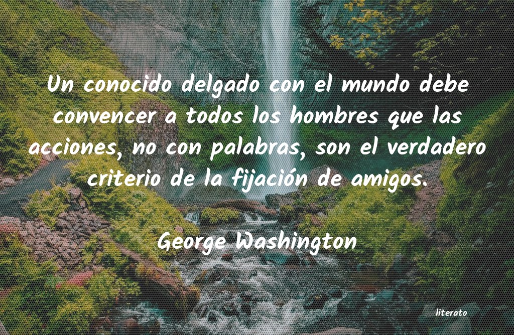 frases de George Washington