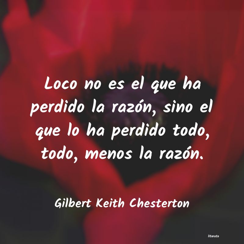 Frases de Gilbert Keith Chesterton