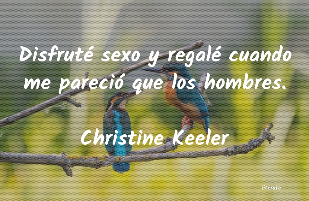 Frases de Christine Keeler