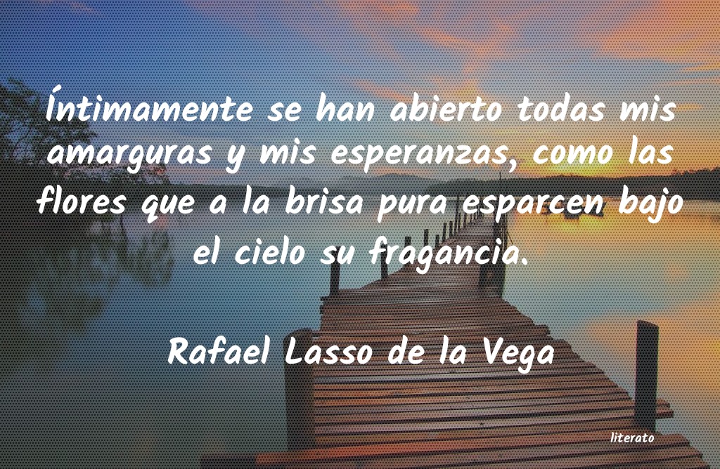frases de Rafael Lasso de la Vega