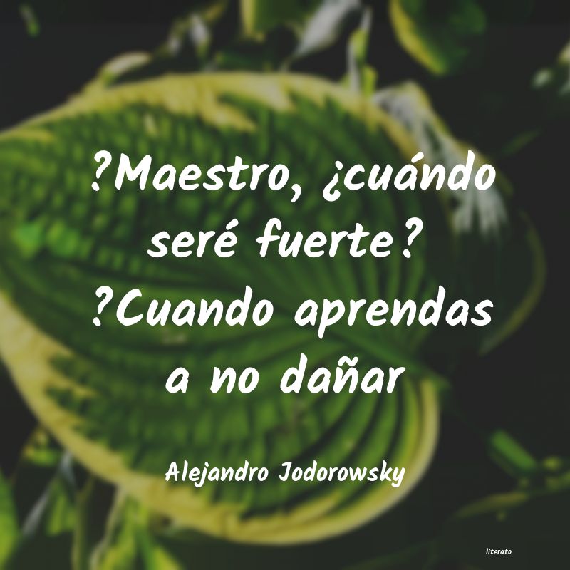 Frases de Alejandro Jodorowsky