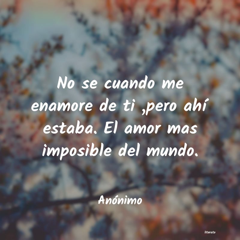 frases de anor imposible