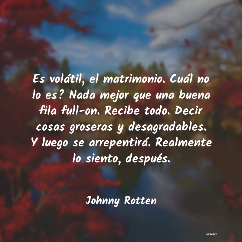 frases de Johnny Rotten