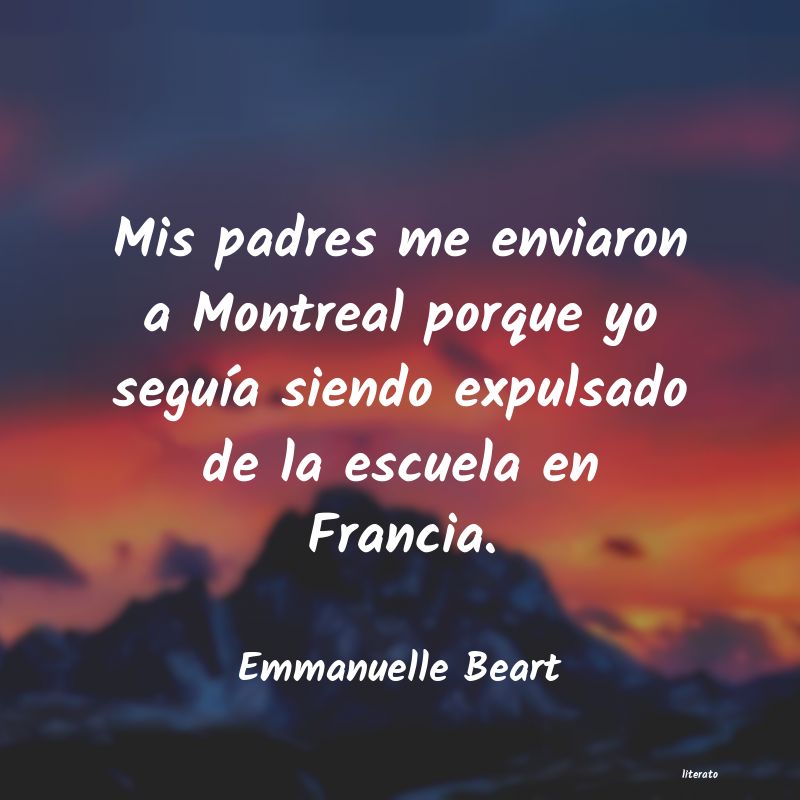 Frases de Emmanuelle Beart