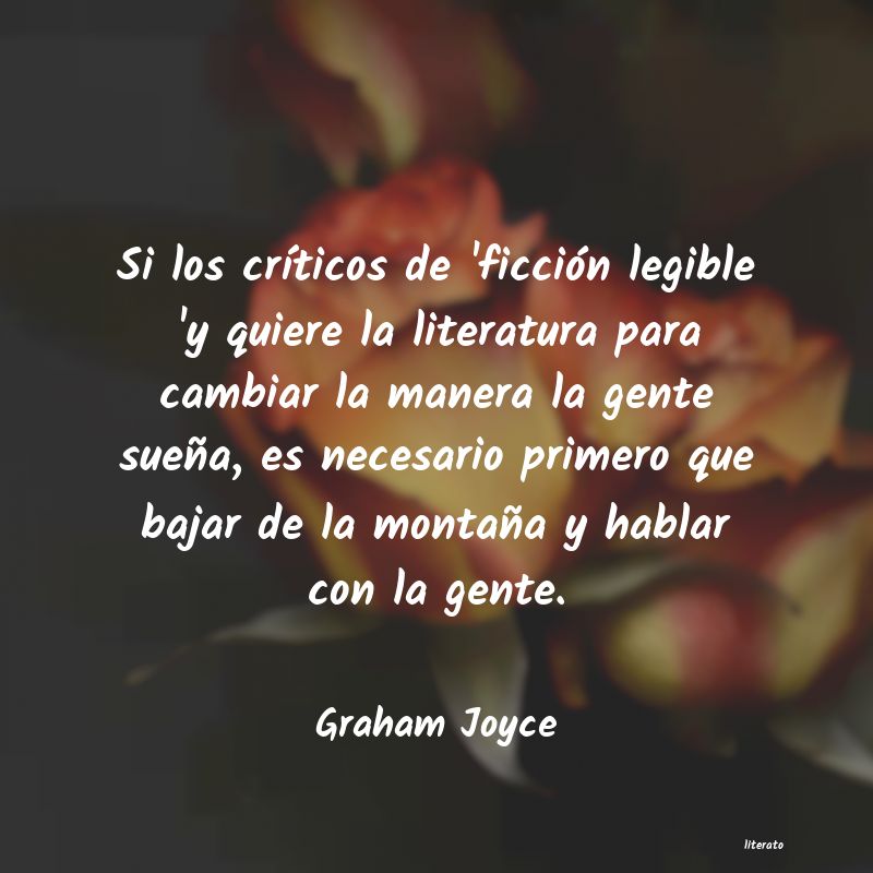 Frases de Graham Joyce