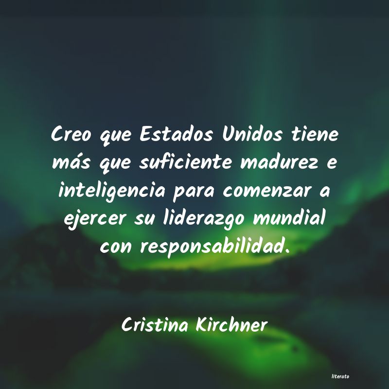 Frases de Cristina Kirchner