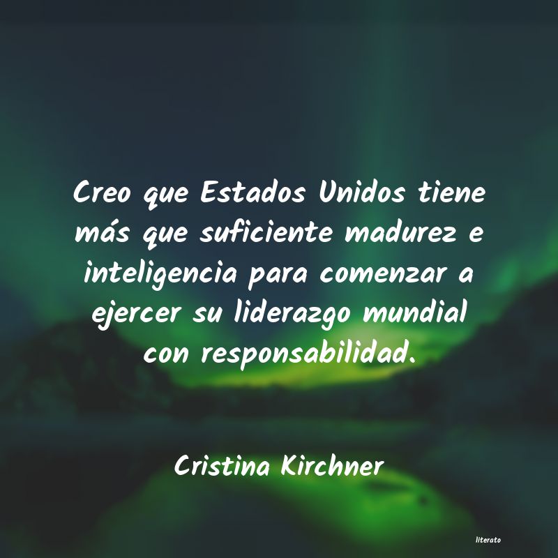 frases de Cristina Kirchner