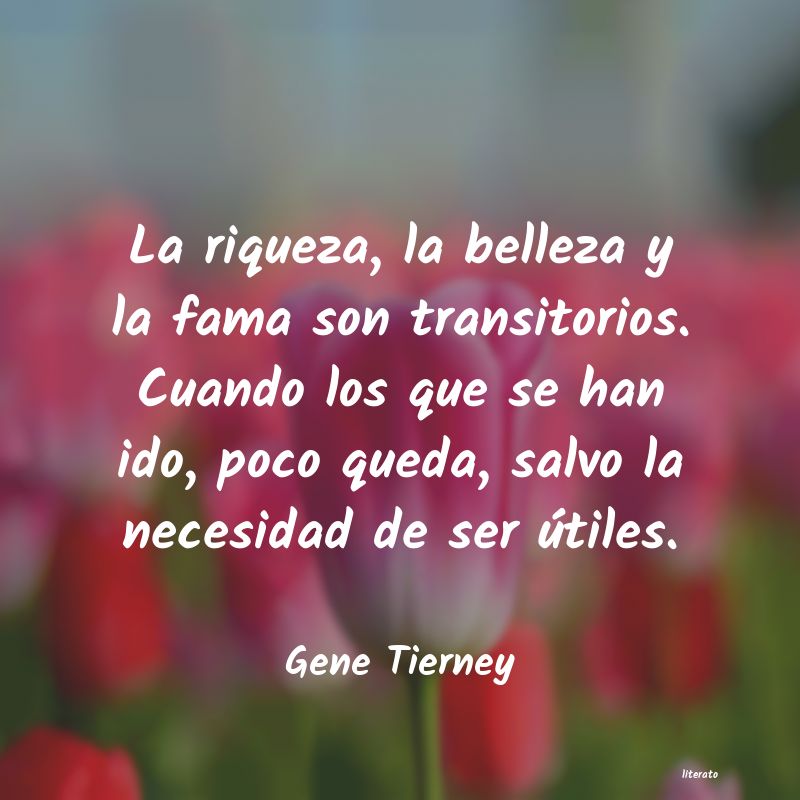 Frases de Gene Tierney