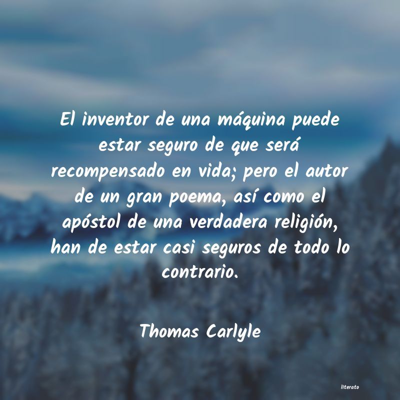 Frases de Thomas Carlyle