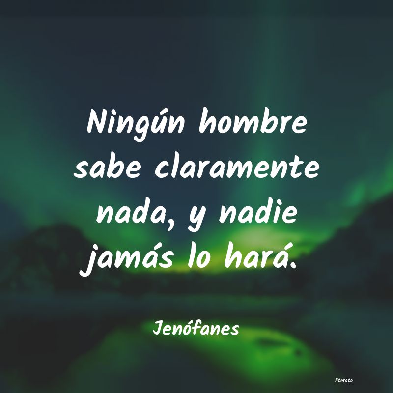 frases de Jenófanes