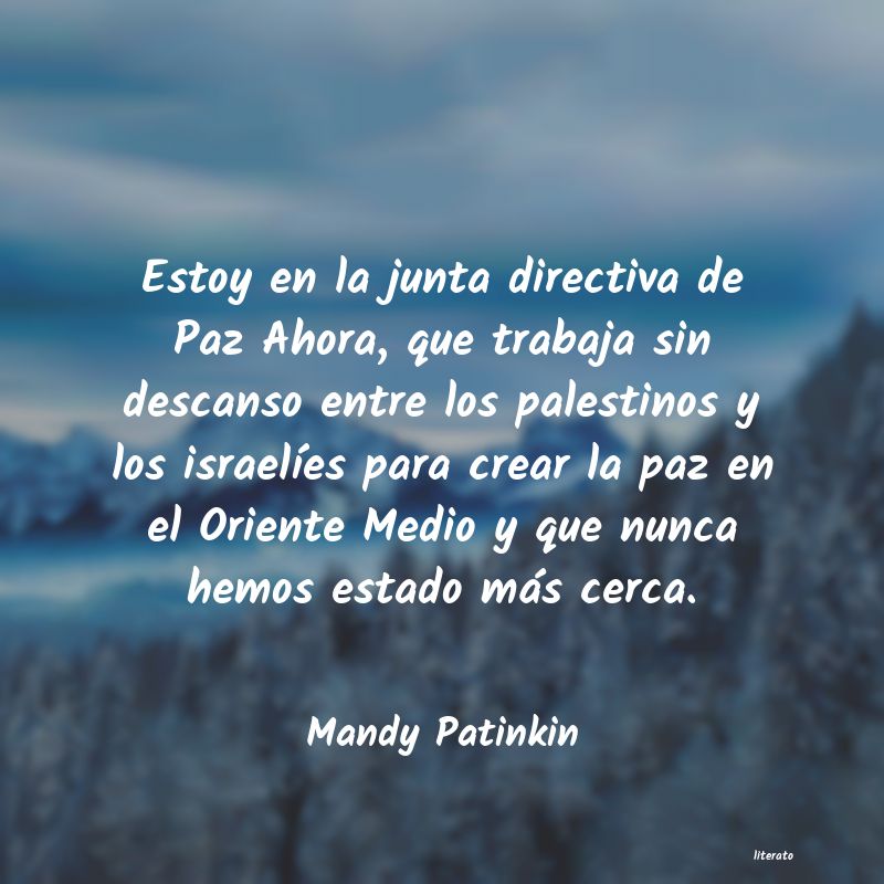 Frases de Mandy Patinkin