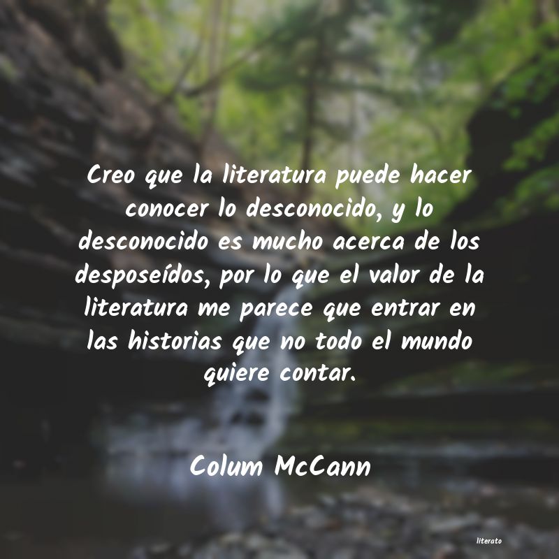 frases de Colum McCann