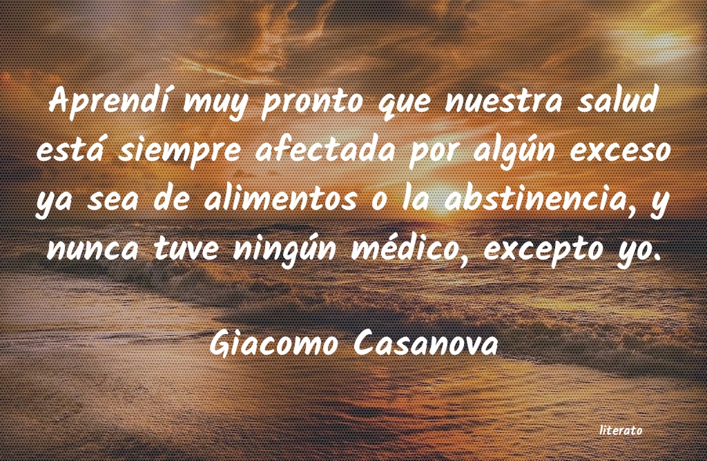 Frases de Giacomo Casanova