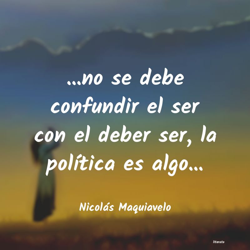 Frases de Nicolás Maquiavelo