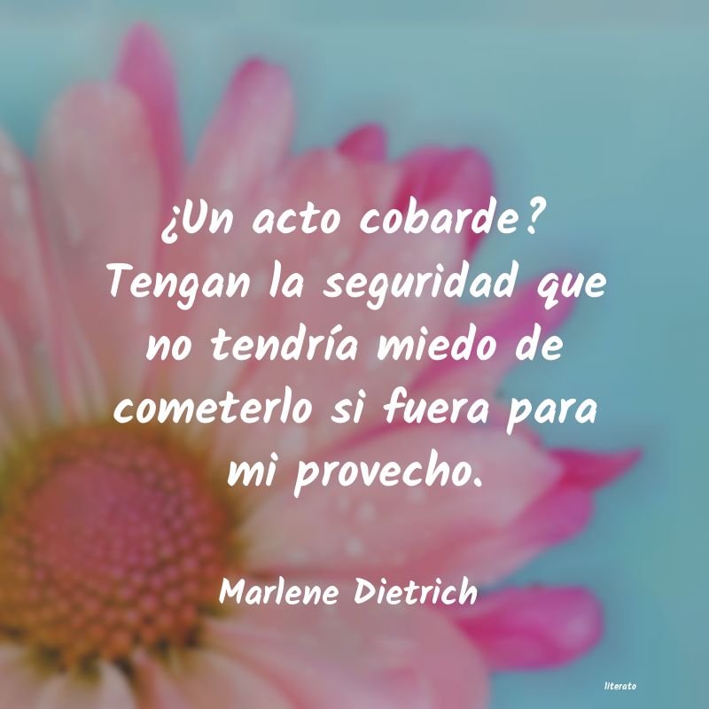 frases de Marlene Dietrich
