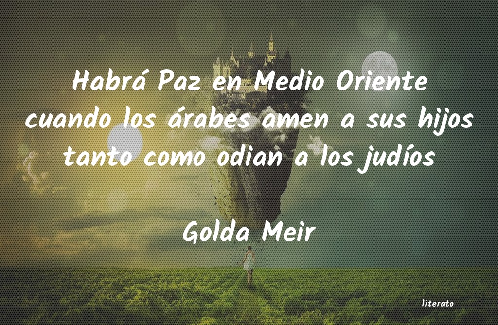 frases de Golda Meir