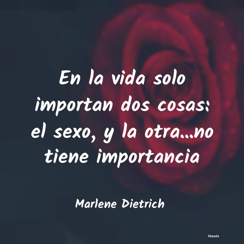 Frases de Marlene Dietrich