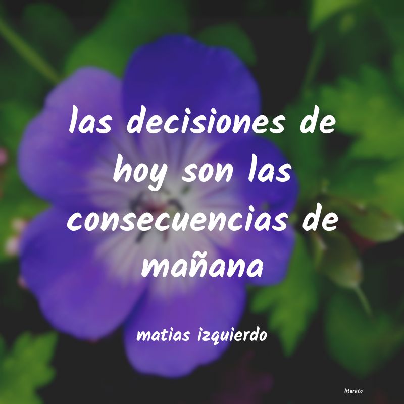 frases de matias izquierdo