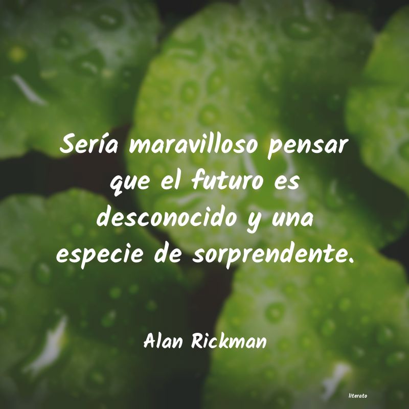 frases de Alan Rickman