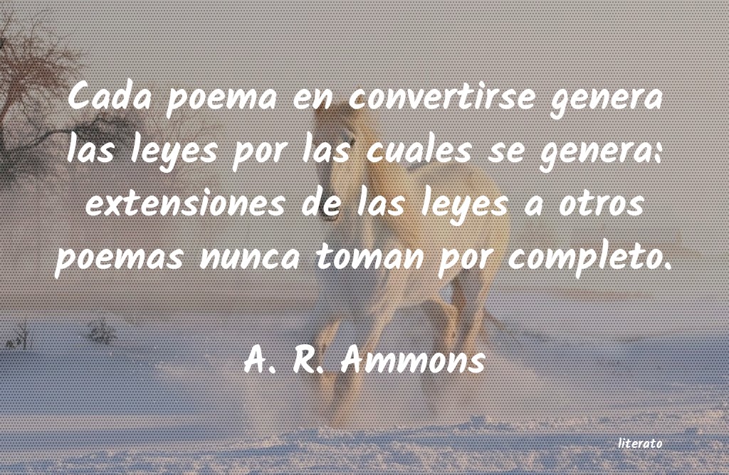 Frases de A. R. Ammons