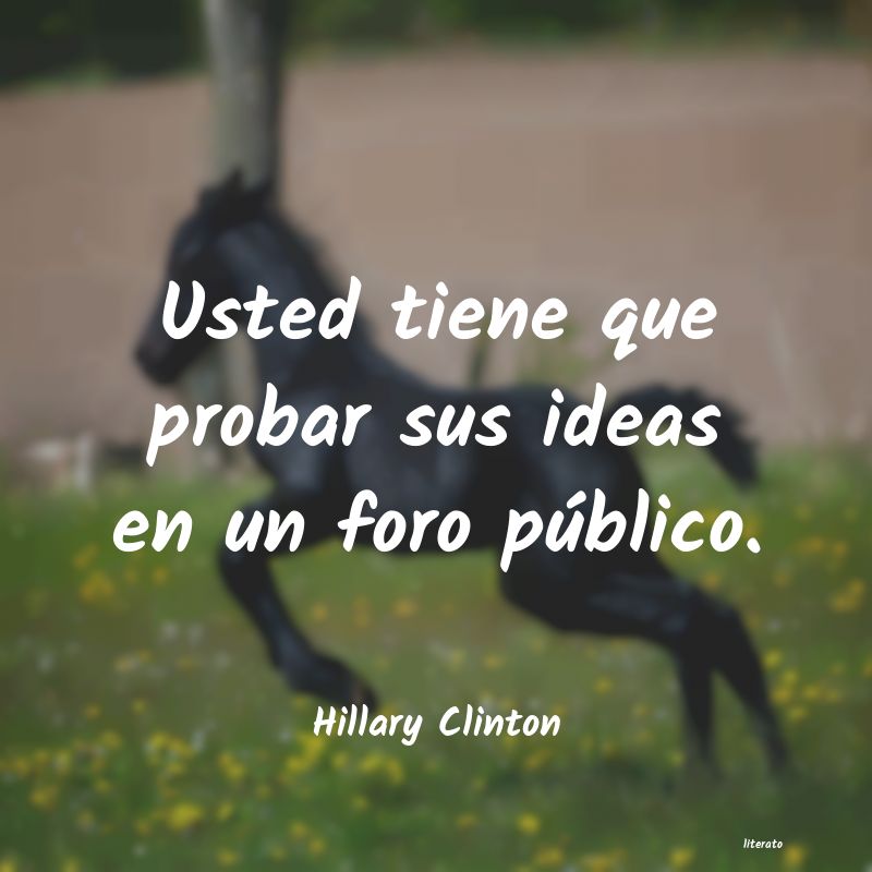 frases de Hillary Clinton
