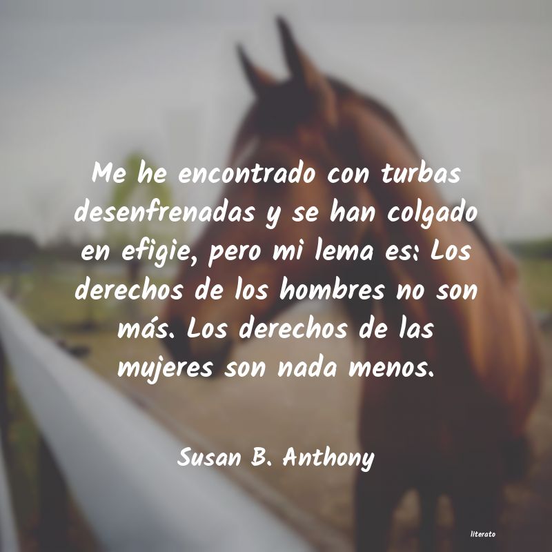frases de Susan B. Anthony