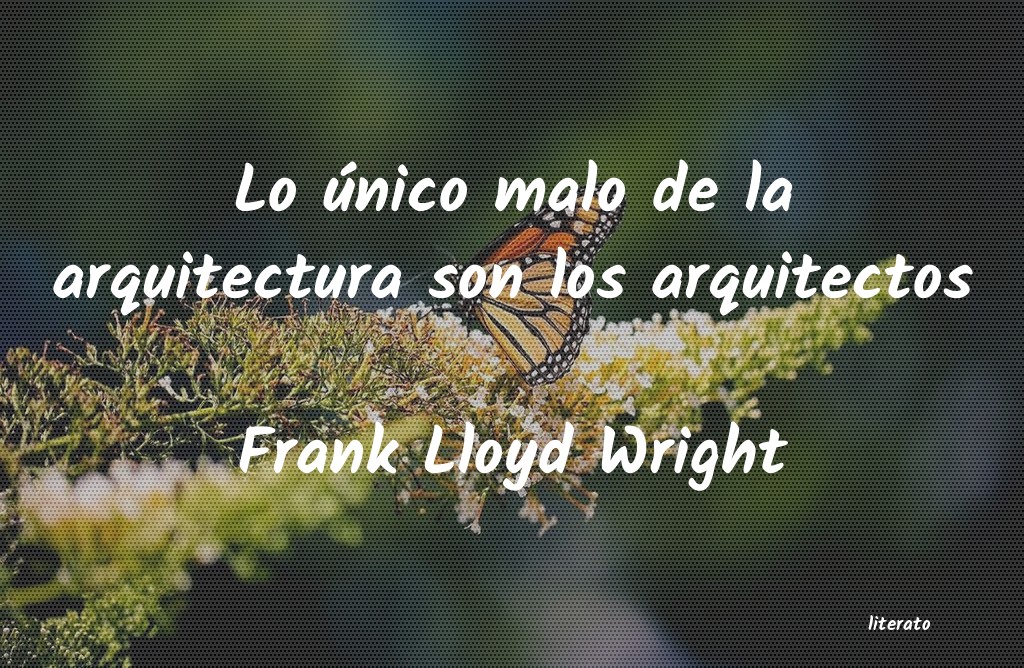 Frases de Frank Lloyd Wright