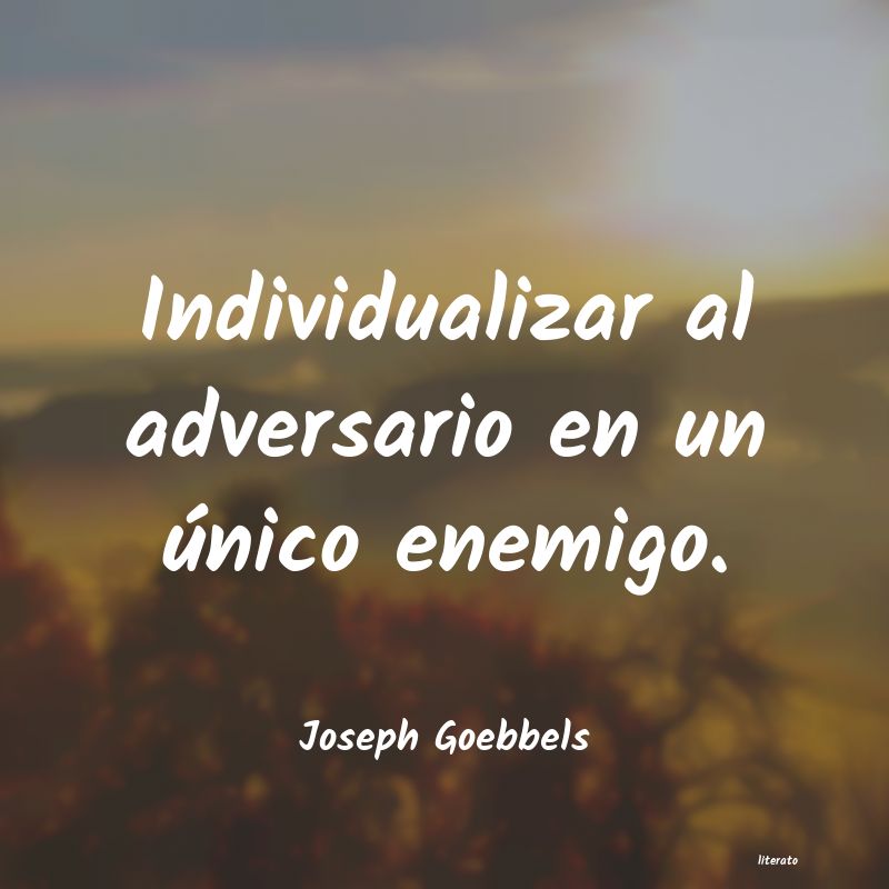 frases de Joseph Goebbels