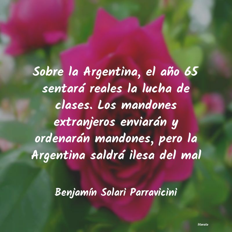 Frases de Benjamín Solari Parravicini