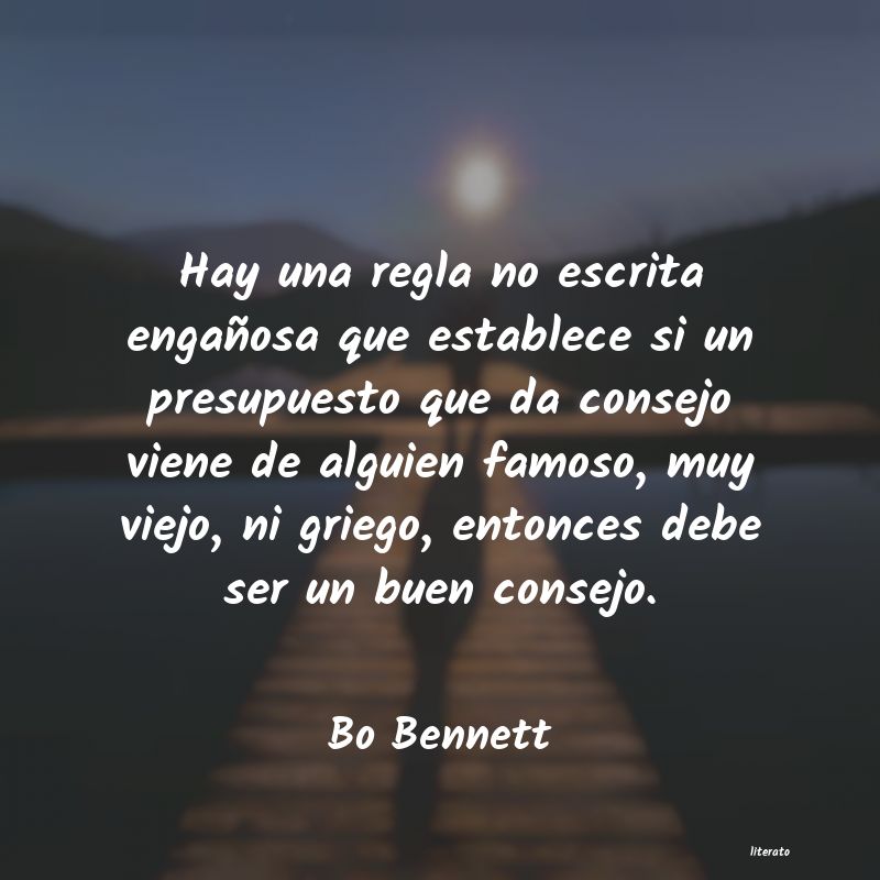 Frases de Bo Bennett