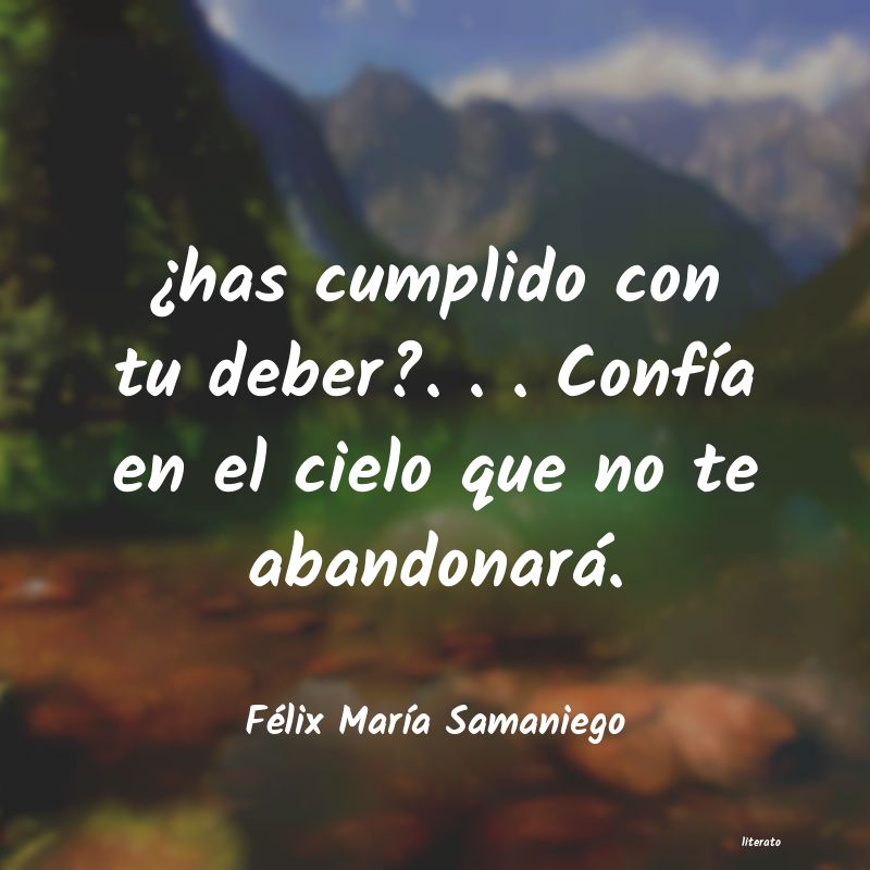 Frases de Félix María Samaniego