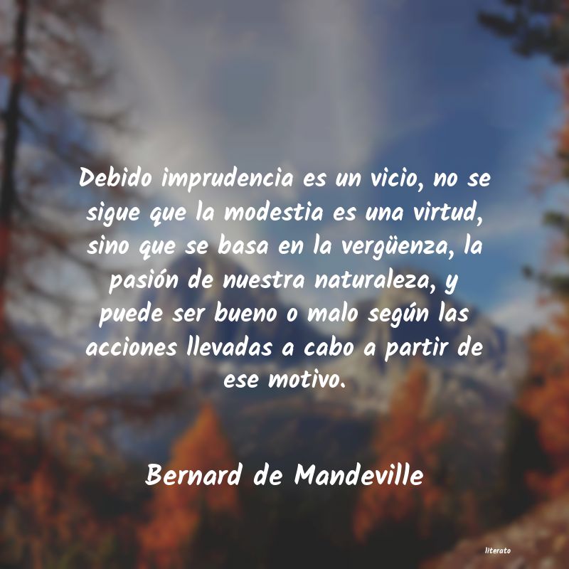 Frases de Bernard de Mandeville
