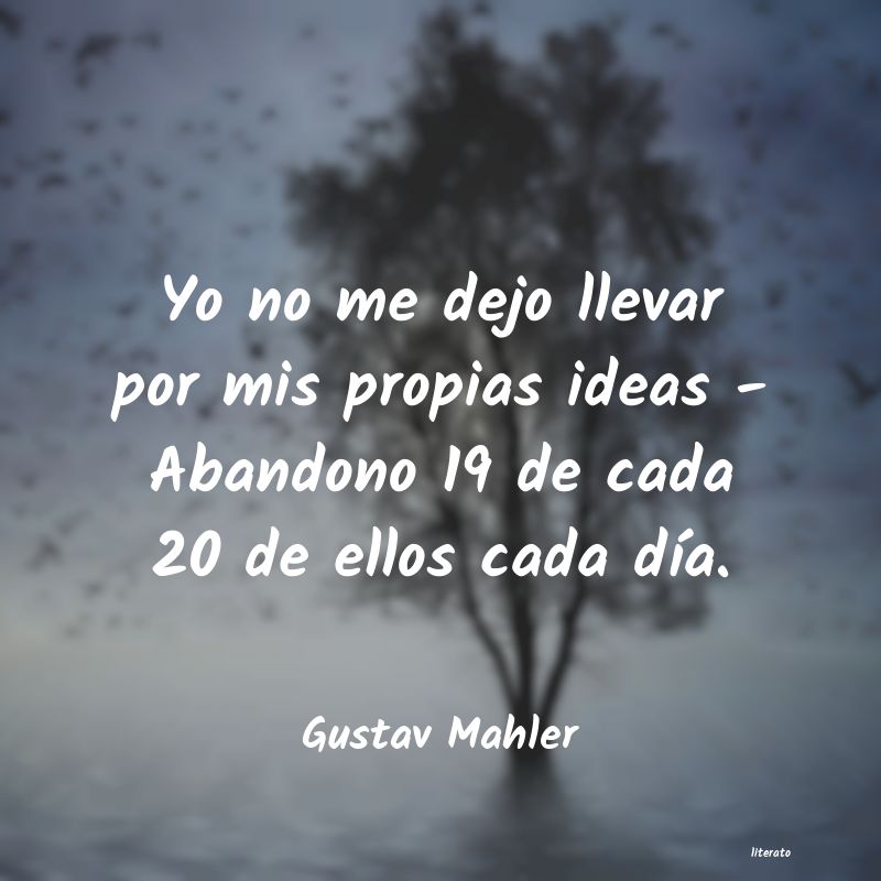 frases de Gustav Mahler